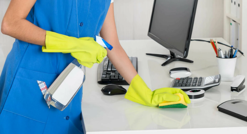 Clean modern office interior